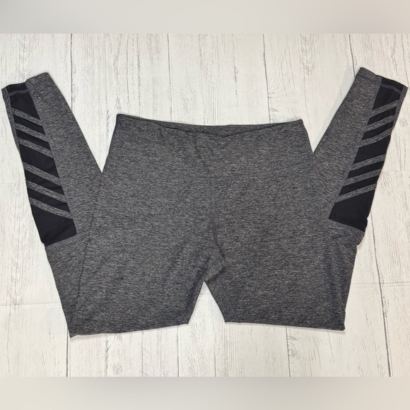 Scorpio Sol Pants - Scorpio Sol Yoga Ankle Leggings, Black Mesh Cut Out Size Small